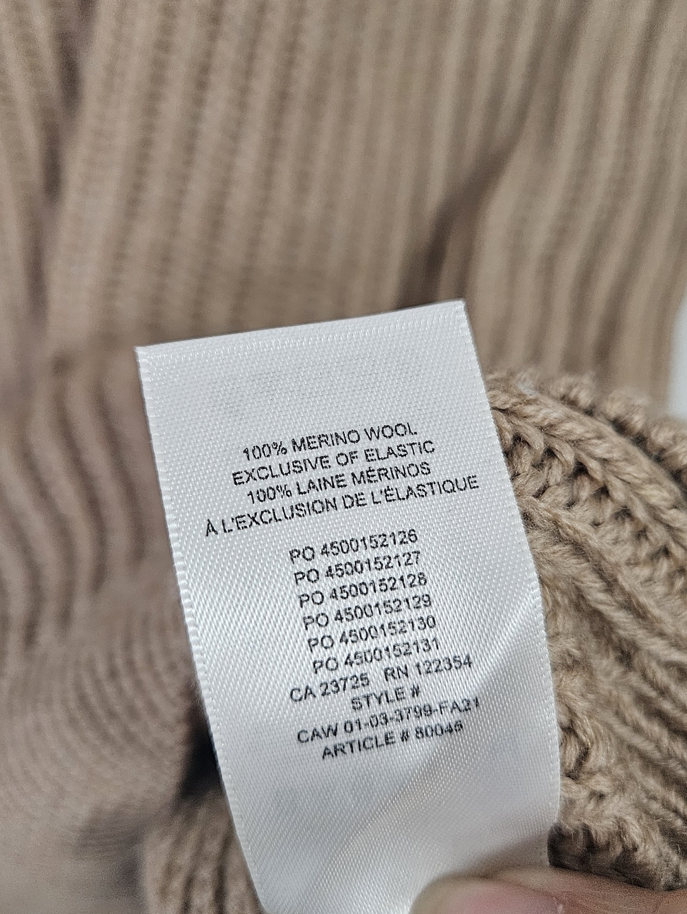 Aritzia Babaton Roger Sweater Sz M Oversize V-neck Merino Wool - Picture 10 of 11